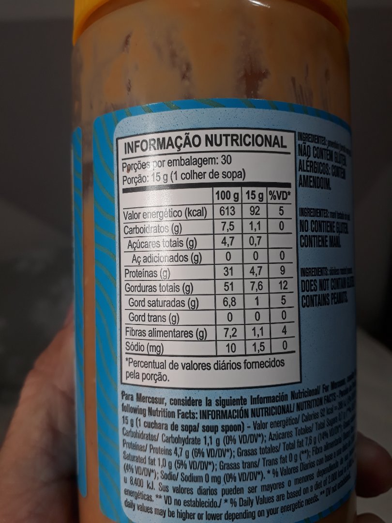 Pasta de Amendoim Integral