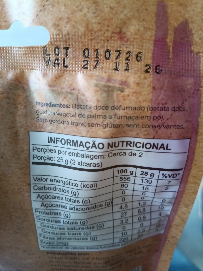 Batata Doce Defumada