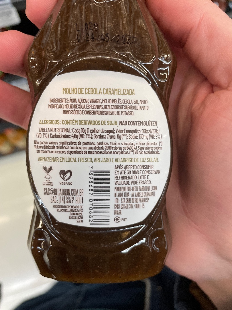 Molho de Cebola Caramelizada