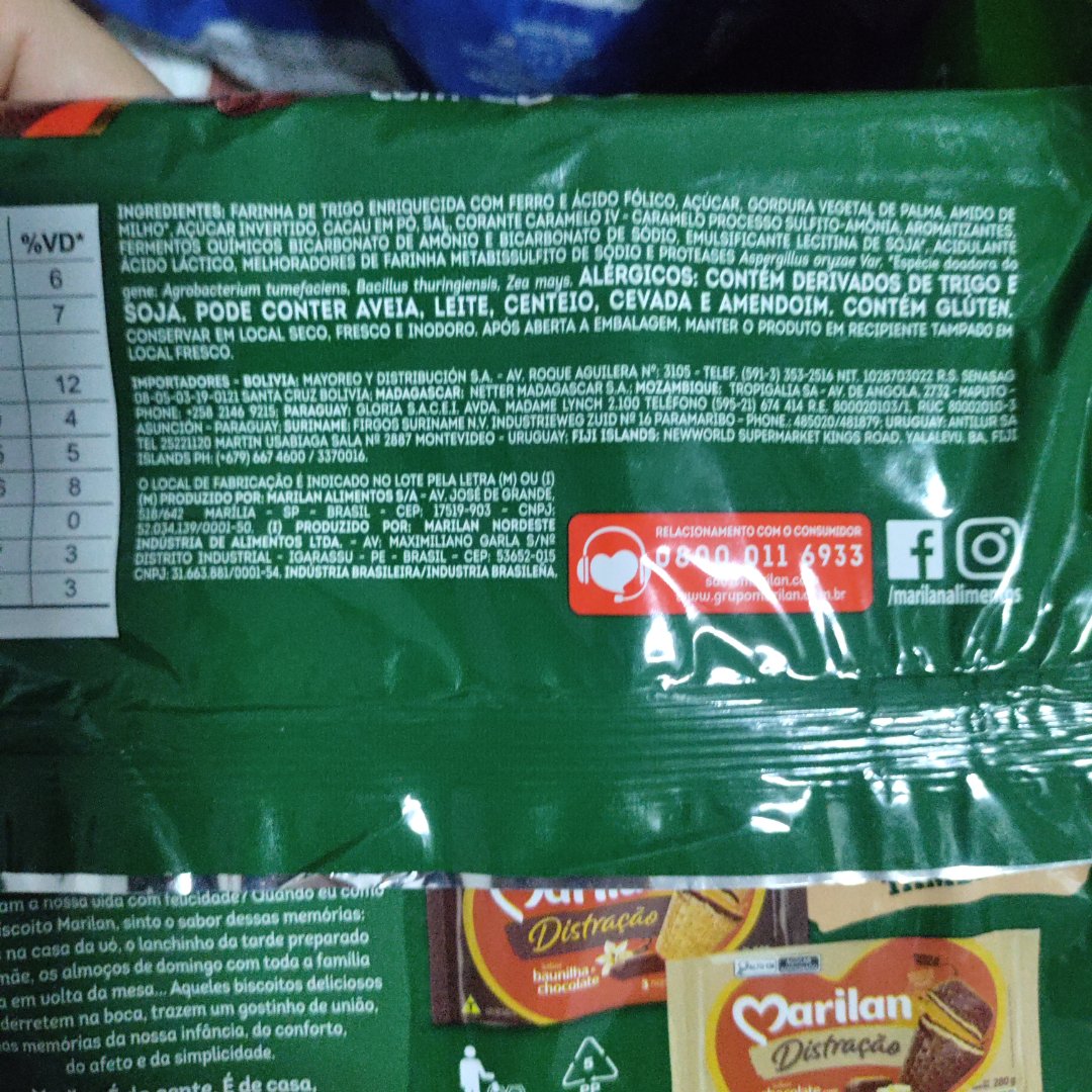 Biscoito Marilan Distração