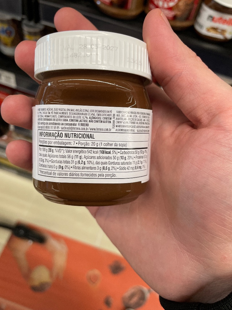 Nutella Creme de Avelã com Cacau