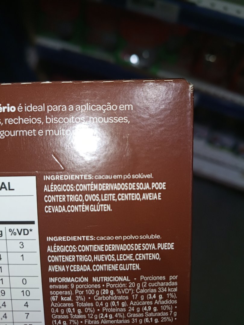 Cacau em Pó Solúvel
