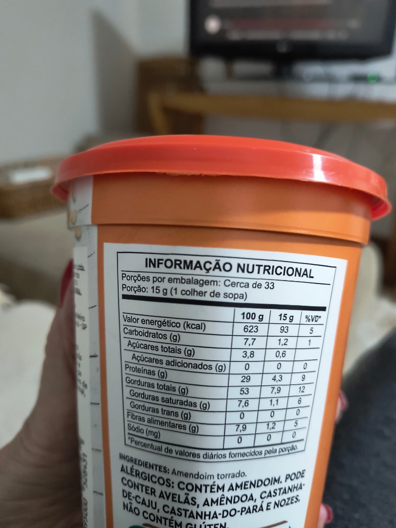 Pasta de Amendoim Integral