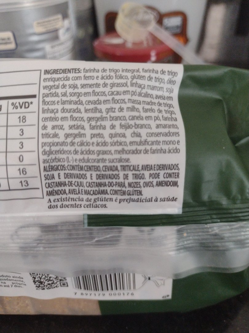 Pão Integral Multigrãos