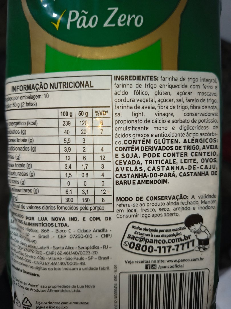 Panco Pão Zero