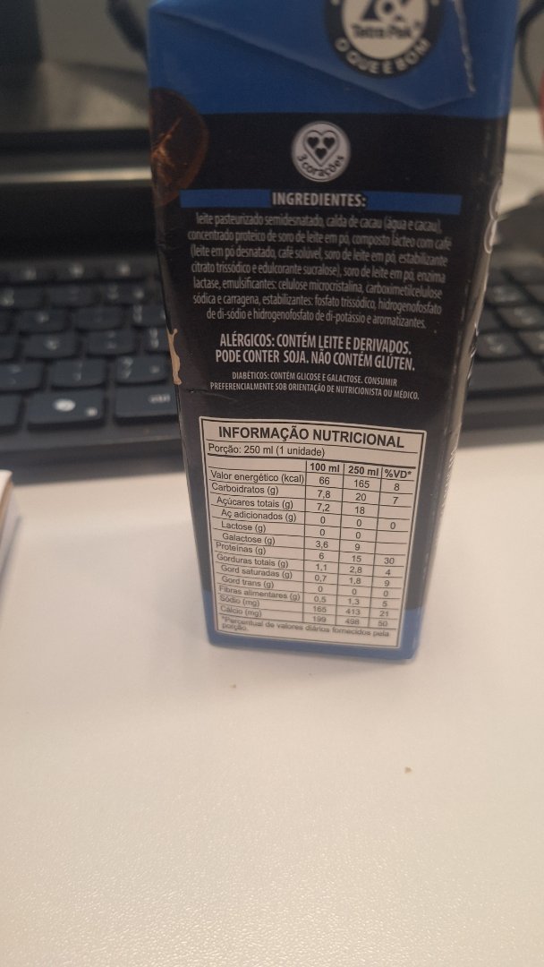 Bebida Láctea UHT com Café e Cacau 3 Corações