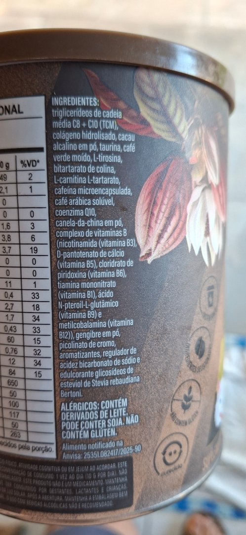 Bebida Energética em Pó à Base de Café, TCM e Cafeína