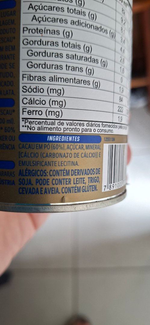 Nescau Cacau em Pó 60%