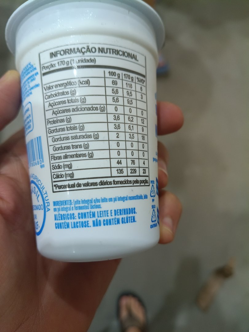 Iogurte Natural Integral