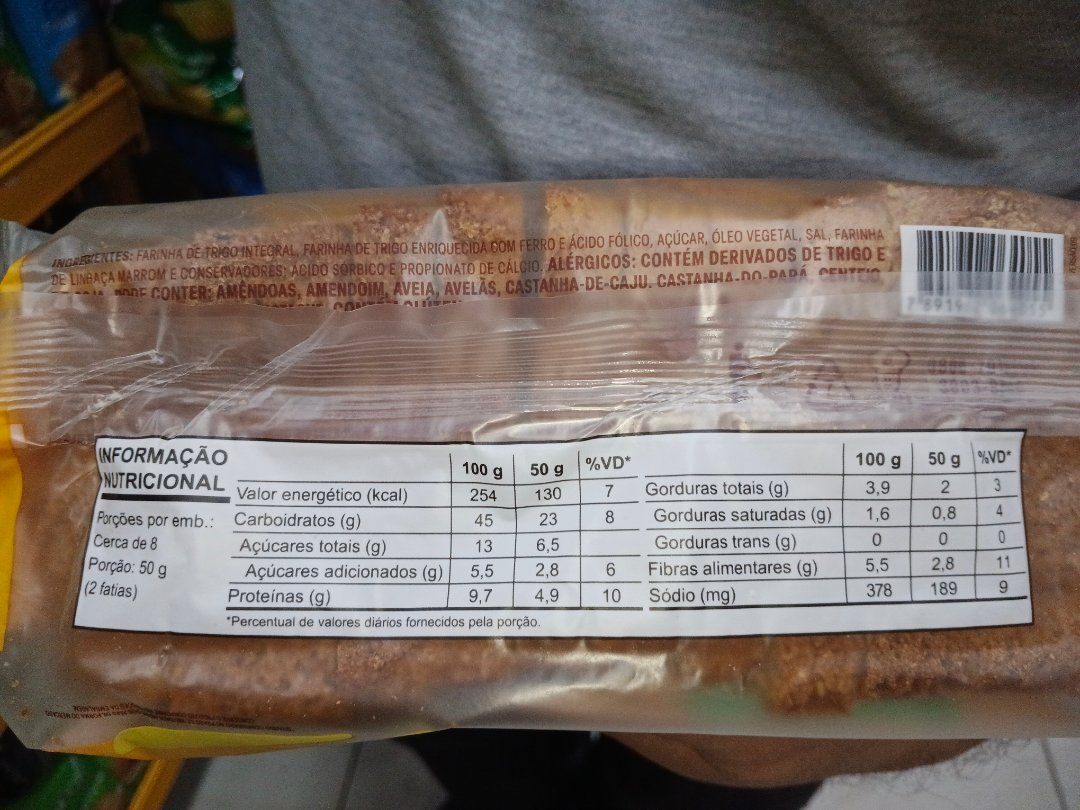 Pão de Forma Integral com Linhaça