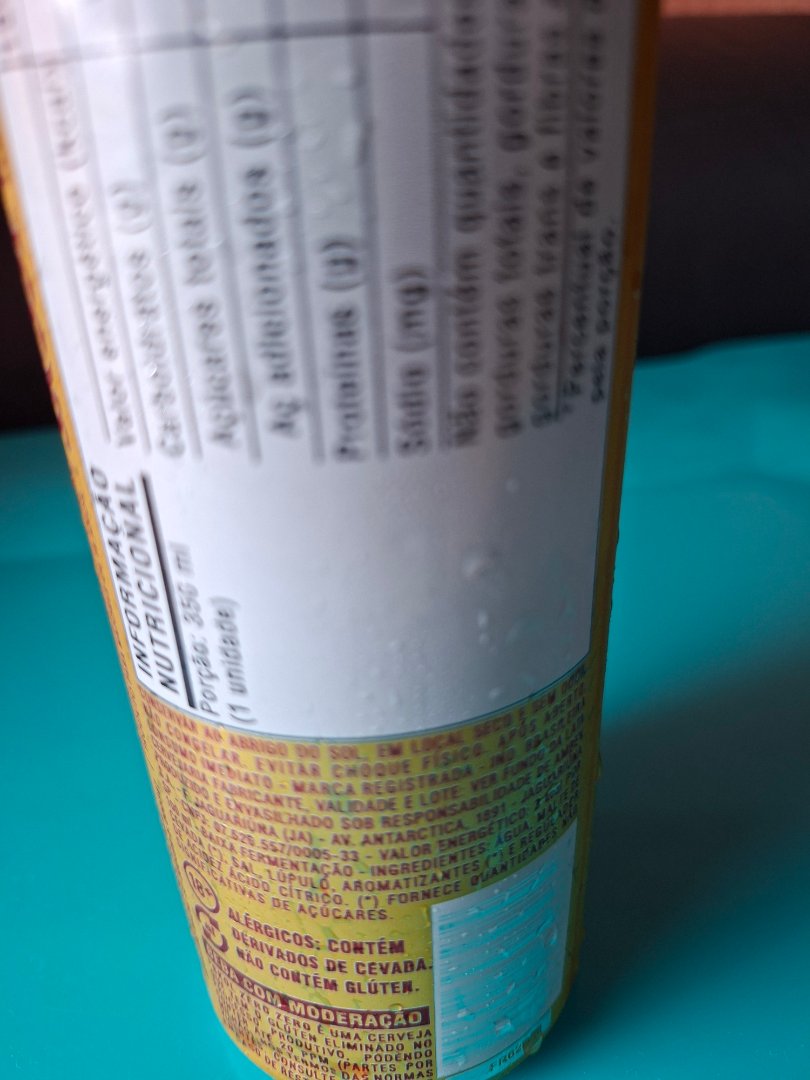 Cerveja Zero Álcool sem Glúten