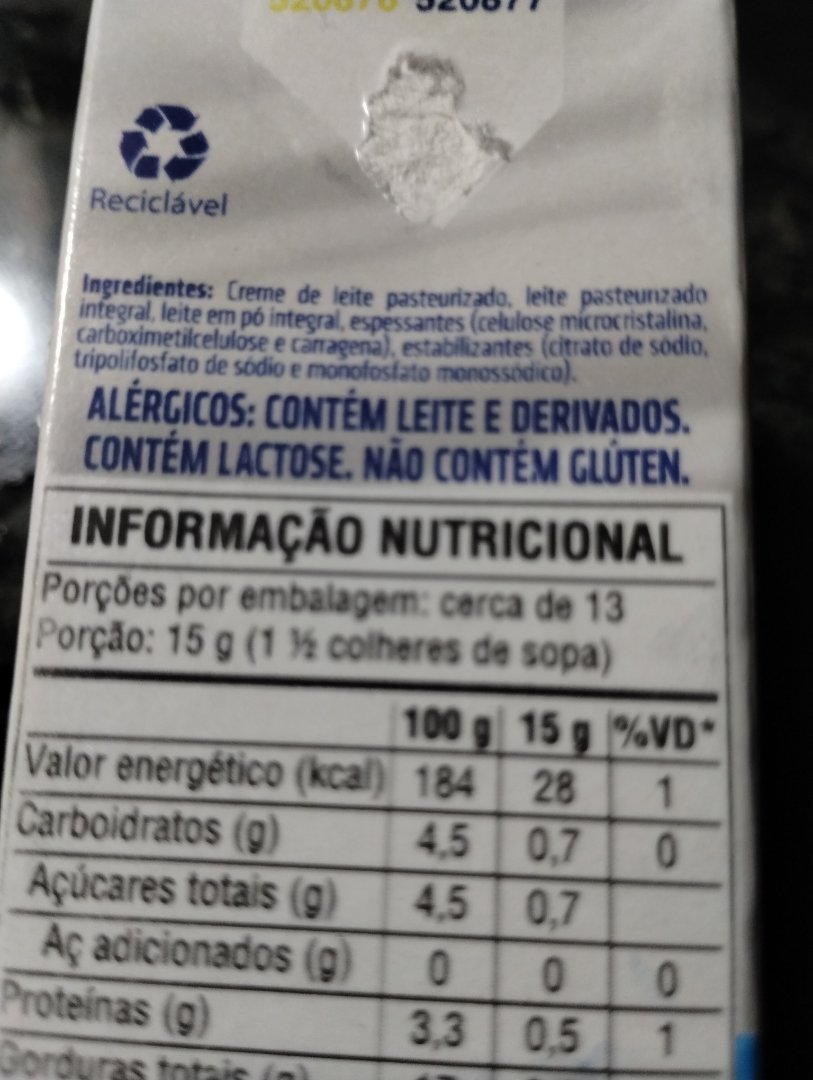 Creme de Leite