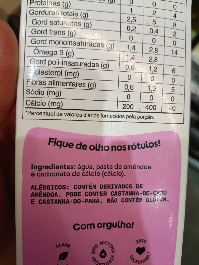 Bebida Vegetal de Amêndoa