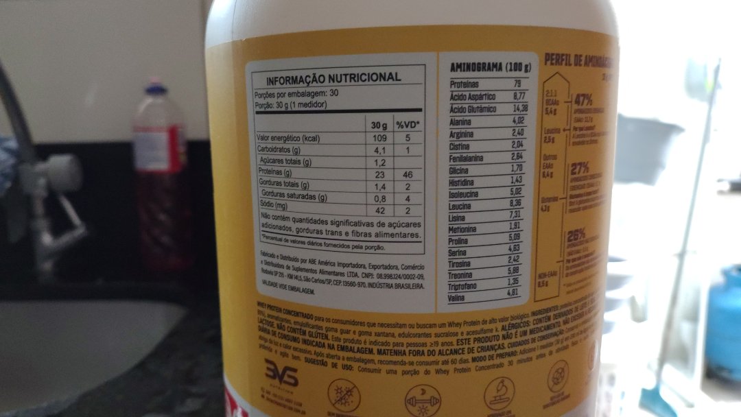 Whey Protein Concentrado - 3VS Nutrition