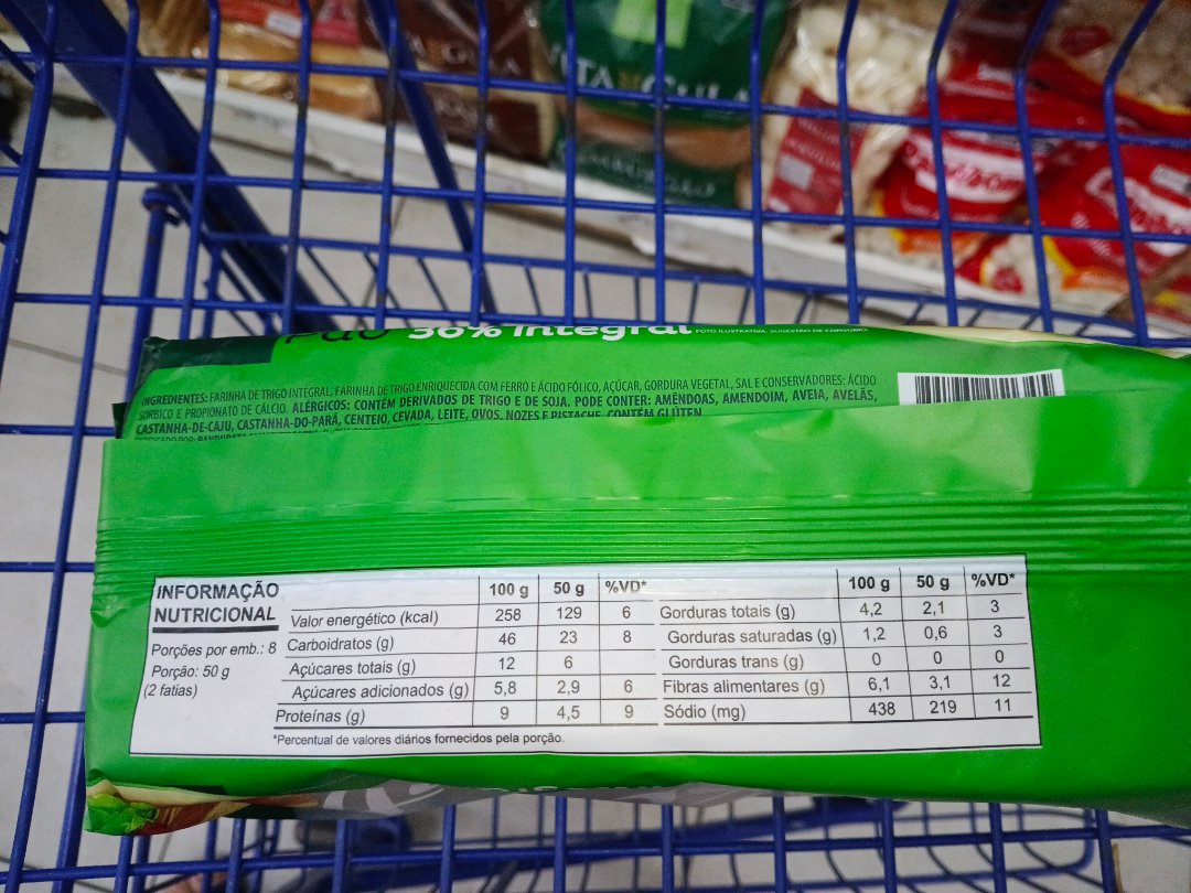 Pão de Forma Integral