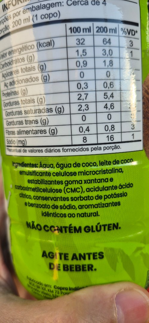 Bebida de Coco Copra
