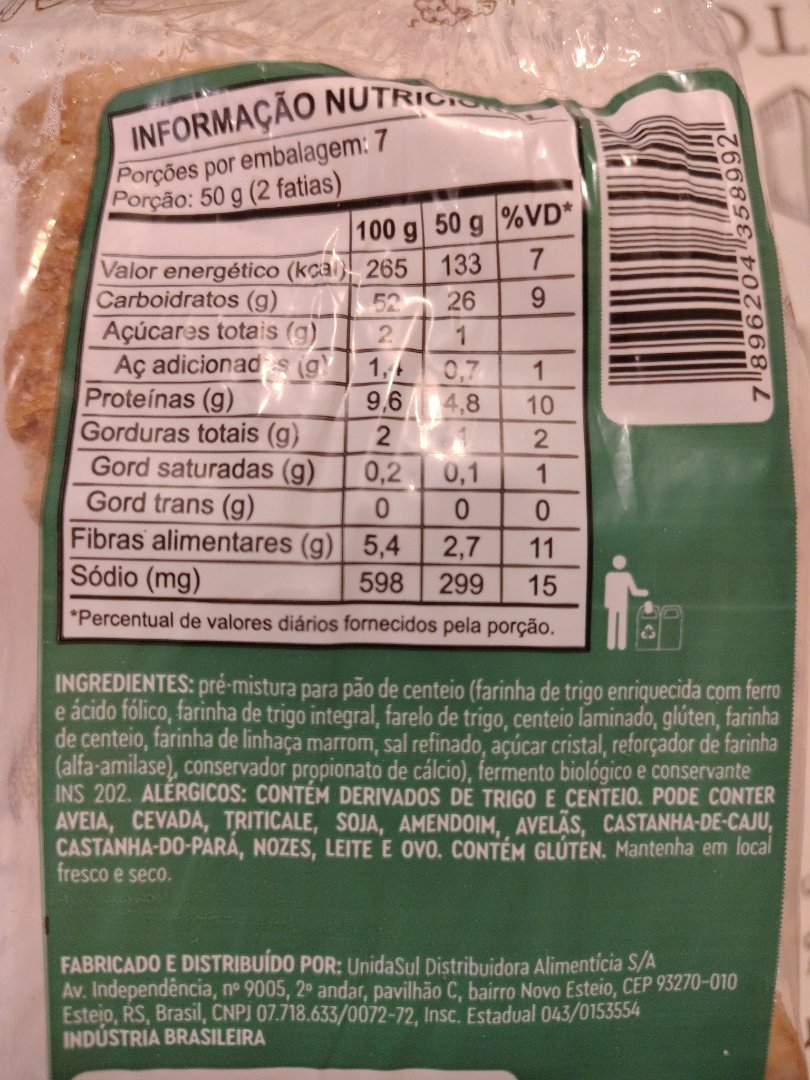 Pão de Centeio