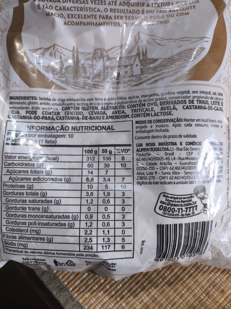 Pão Sovado Panco